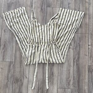 Shoreline Black and Cream Striped‎ Camisole